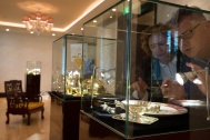 Andreas and Carola Augustin are checking one of the showcases they had set up at the new museum of the People's Grand Hotel Sofitel Legend Xian in China.